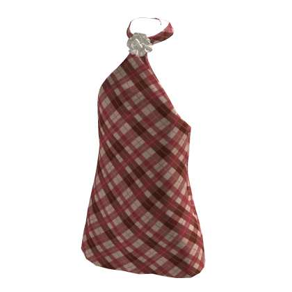 Vintage Tartan Halter Neck Top