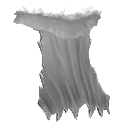 White Ripped King Cape