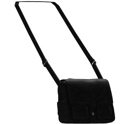 Black Paisley Emo Cargo Shoulder Bag