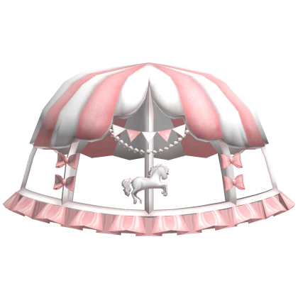 Pink and White Carousel Cage Skirt
