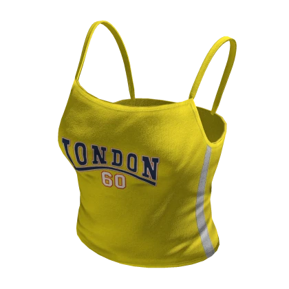 Streetwear Fashion Tank Top Yellow