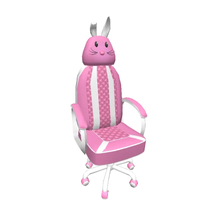 Pink Cuddly Bunny Gaming Chair