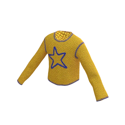 Star Yellow Long Sleeves Shirt