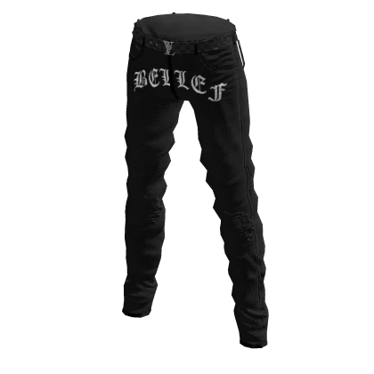 Black Y2K Atlanta Skinny jeans 