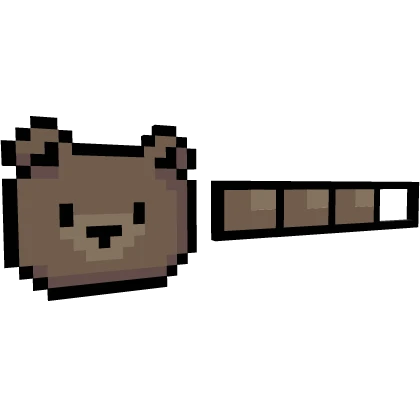 🐻 Brown Bear Pixel Health Bar