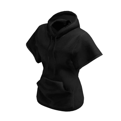 Short Hoodie Dress (Black)