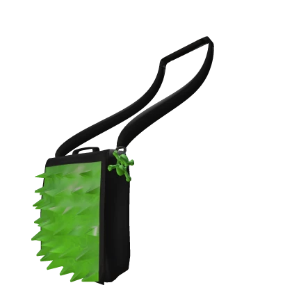 neon green toxic superspike bug bag w/ charm