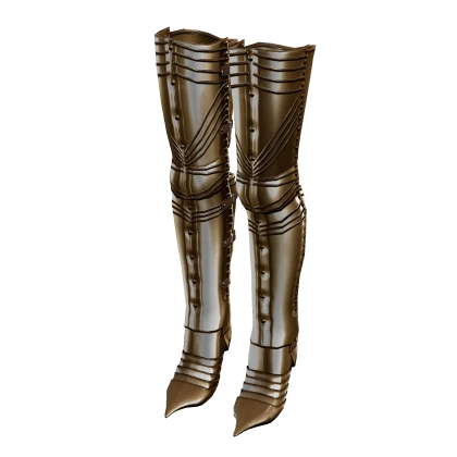 Gold Heeled Knight Boots (It-Girl Doll)