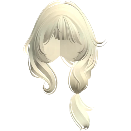 Cute Cottage Core Messy Fluffy Pigtail (Yellow)