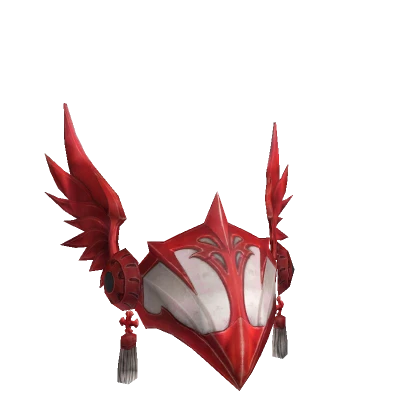 Red Angelic Winged Helm V2