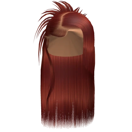 ☆ | Red Spiky Half Updo
