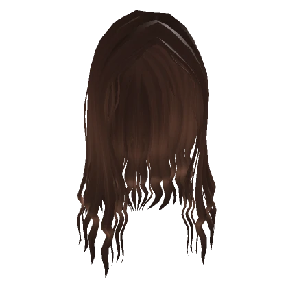 Wet-Look Long Hair (Brown)