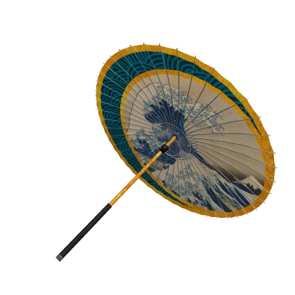 A Japanese umbrella featuring The Great Wave