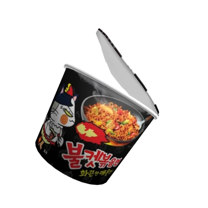 Matching Korean Buldak Black Ramen Hat