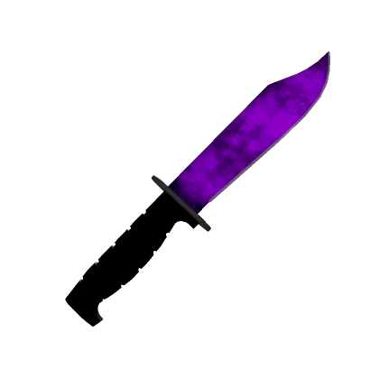 knife in mouth - galaxy (purple)