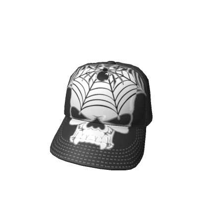 Dark White Arachnid Skull cap