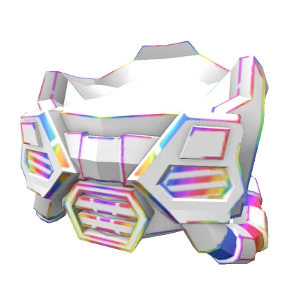 RGB Gamer Rainbow WHITE- Mech Armor Chestplate 