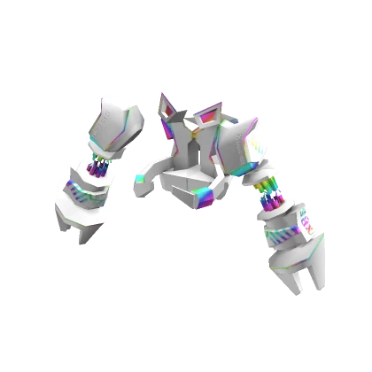 [WHITE] RGB Gamer Rainbow Mech Arms Suit