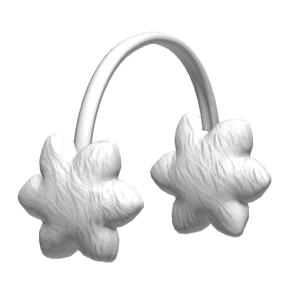 Flower Earmuffs White