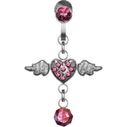 Angel Heart Belly Piercing