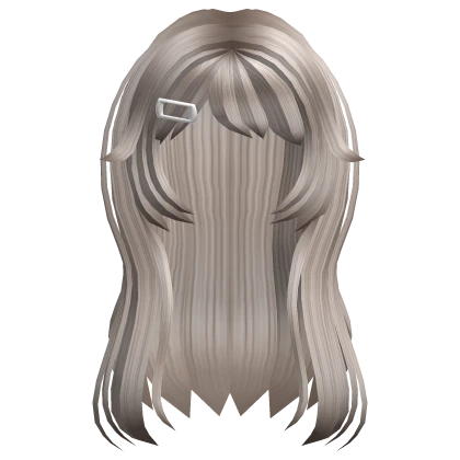 Anime Messy Layered Clipped Hair Ash Blonde