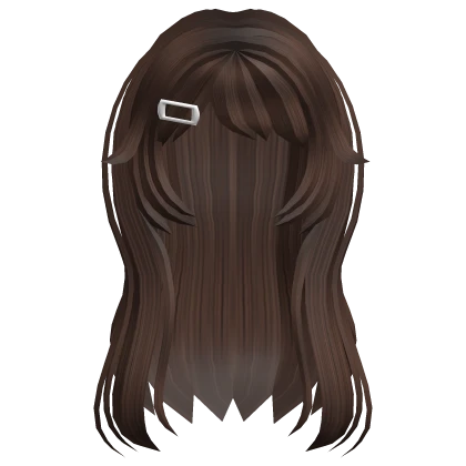 Anime Messy Layered Clipped Hair Brown