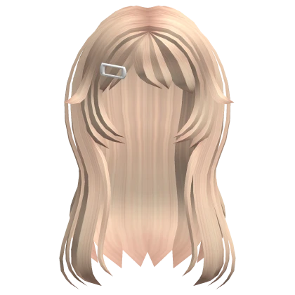 Anime Messy Layered Clipped Hair Blonde