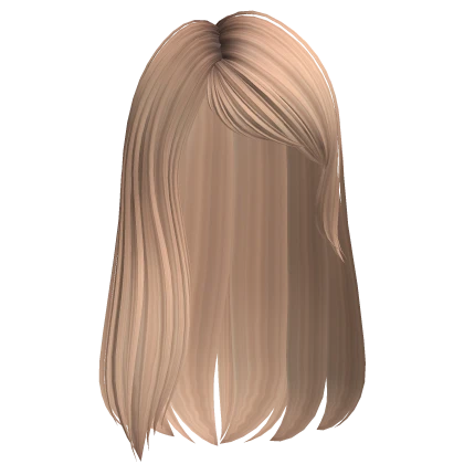 Long Emo Slicked Side Parted Hair (Honey Blonde)