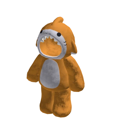 🍀Cute Shark Plushie Onesie (Orange)