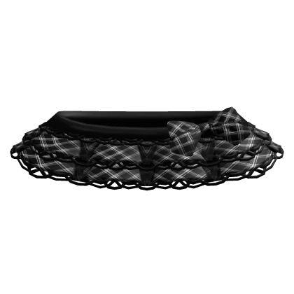gothic plaid mini skirt black n white