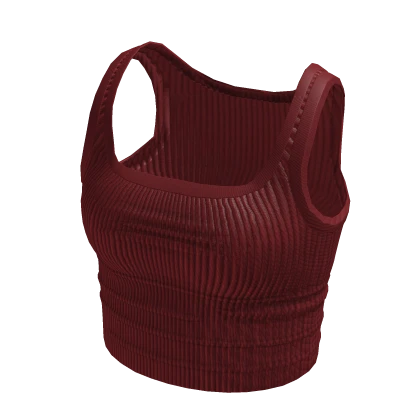 red woman tank top