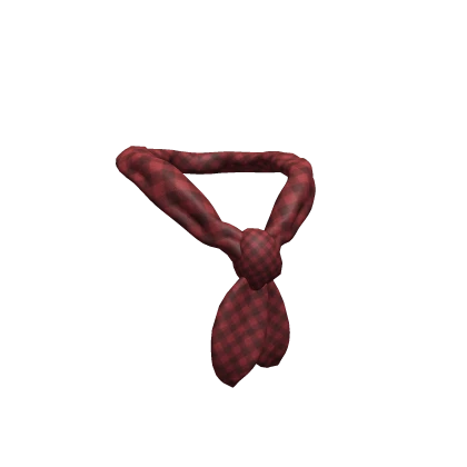 Red Plaid Bandana Scarf
