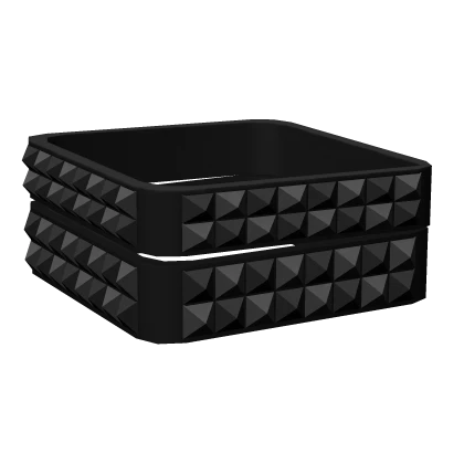 R6 Black Spiked Scene Bracelets [Left]