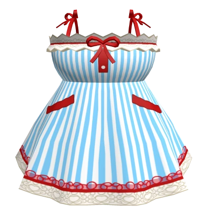 💖Chibi Doll - Pretty Blue clown Dress