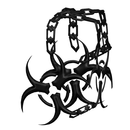 Black Chained Radioactive Pendant [L]