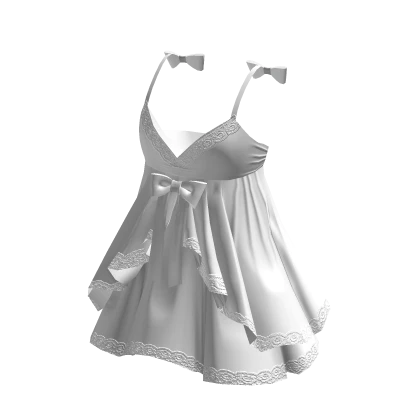 Valentines Baby Doll Dress White