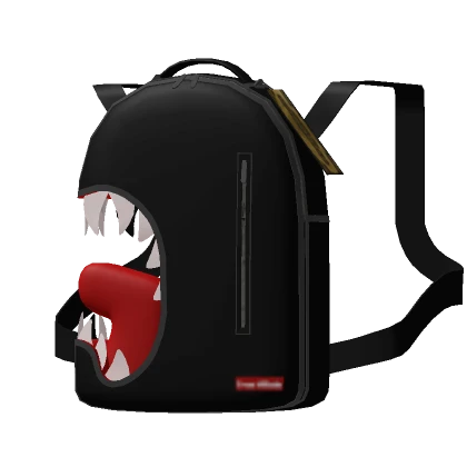 Screaming Ahkground Black Backpack