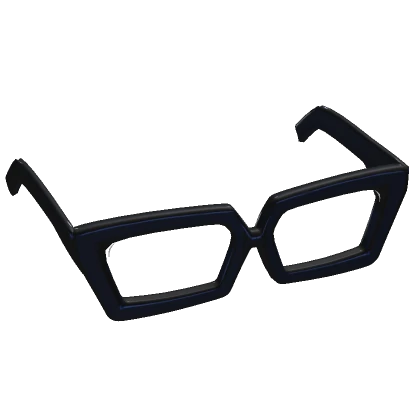 Navy - Oversized Cat Eye Glasses