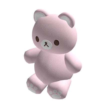 ♡ cute mini kawaii bear plushie pink (holdable)