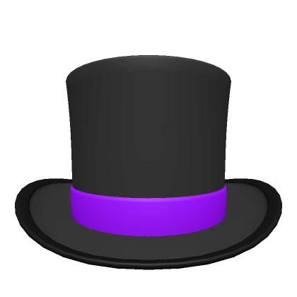 Black Purple Top Hat