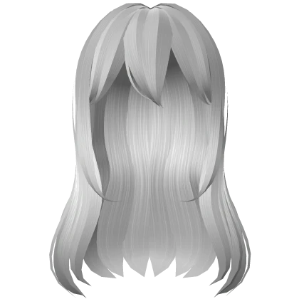 Silver White Preppy Girl Long Hair