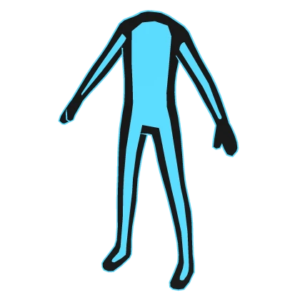 Cyan Blue Double Outline Avatar