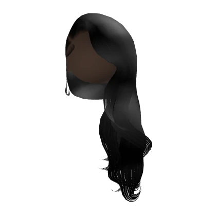 Long Side Swept Hair [Black]
