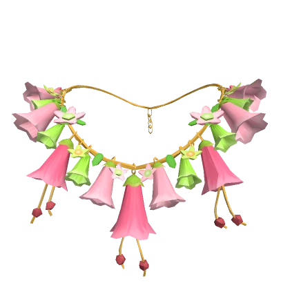 Tropical Summer Flower Necklace