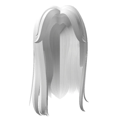 Long messy white hair 