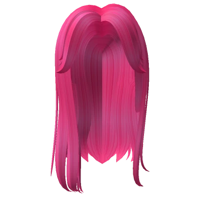 Long messy hot pink hair 