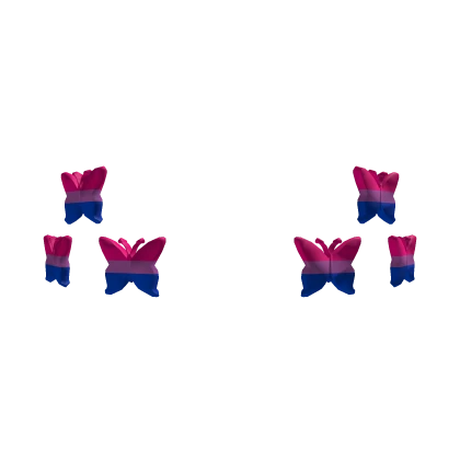 Pride Butterfly Stickers: Bi