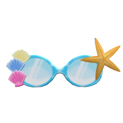 Tropical Coconut Girl Seashell Beach Sunglasses