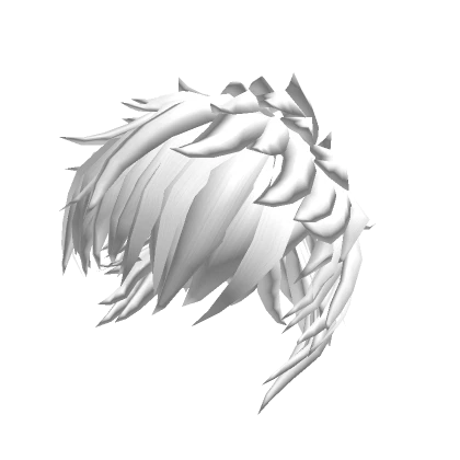 [1.0/Blocky] Mullet (Head) Solid White