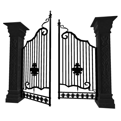 Victorian Black Column Vampiric Gate